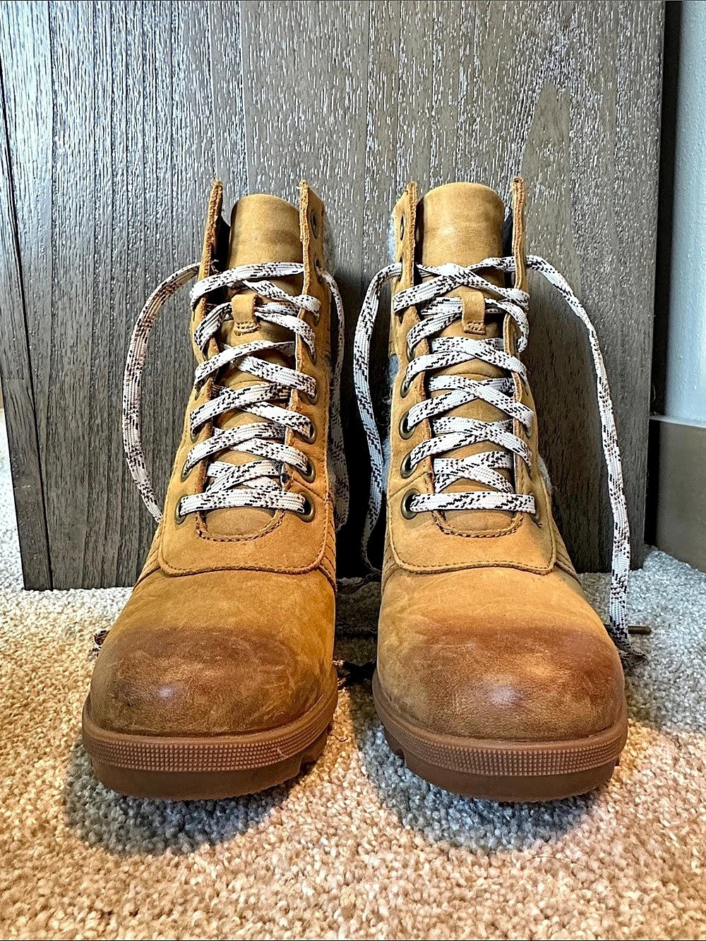 Sorel Joan of Arctic Wedge Winter Boots in Brown & Gray US 8 - Picture 2 of 5